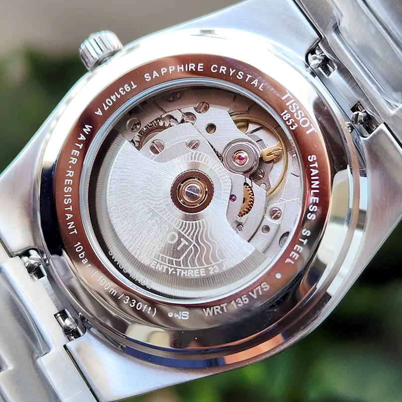 Tissot PRX Swiss Powermatic 80 18K Gold Bezel Men's Watch- T931.407.41.041.00